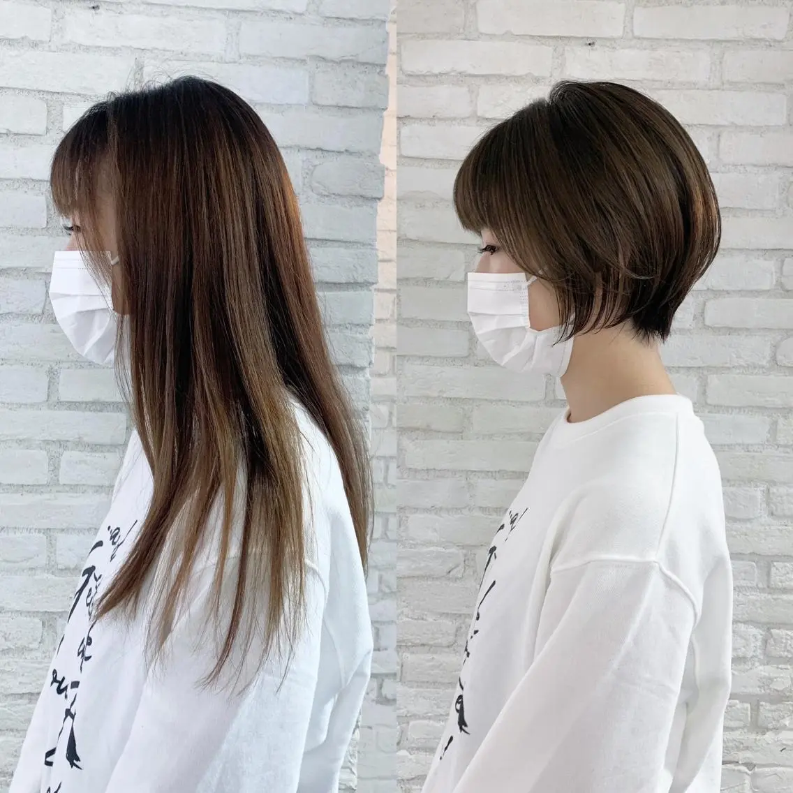 ショート カラー ショートヘア 伊 杏のヘアスタイル