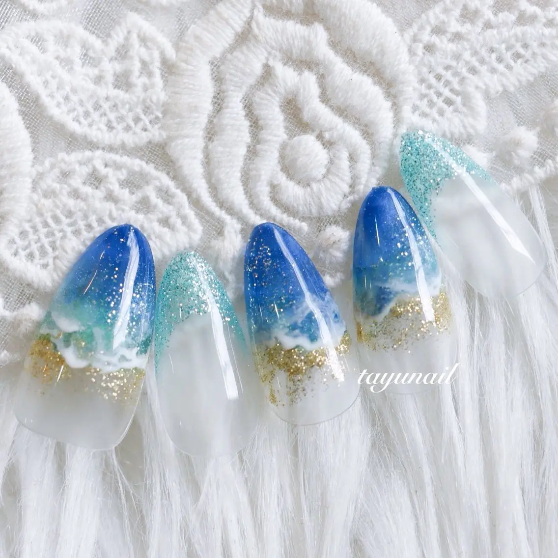 ネイル アートネイル フットネイル ジェルネイル パラジェル ハンドネイル ネイルサロン 【たゆnail】のネイルデザイン