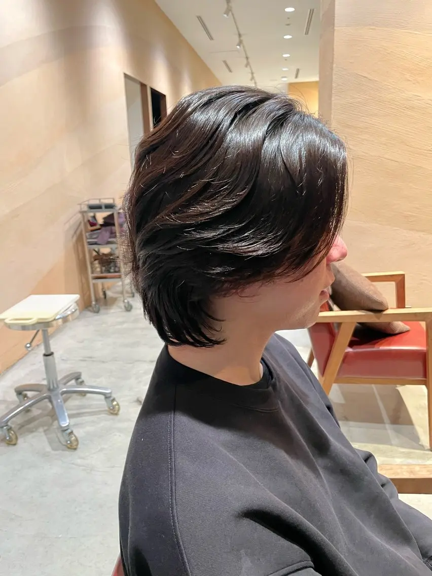 パーマ 箭内葉月/メンズ👔 ワンカールパーマのヘアスタイル