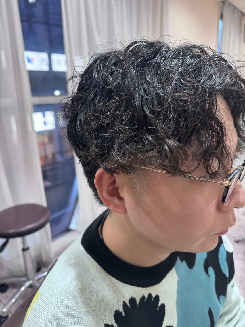 パーマ メンズ メンズパーマ カット パーマ トリートメント 新越谷noble店長 松本拓也▶◀*.のヘアスタイル