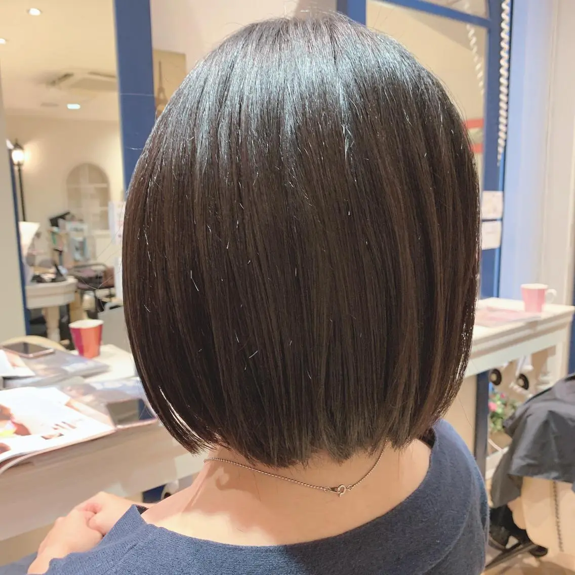 ショート ボブ カット ヘアカラー トリートメント 縮毛/ショート/ ボブ/レイヤー/小原のヘアスタイル