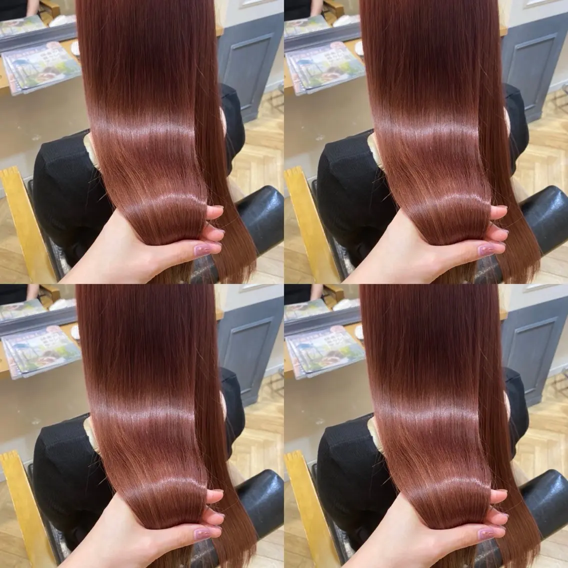 💎透明感カラー➕ULTOWA髪質改善トリートメント(髪質改善、艶髪)カラーモデルの写真