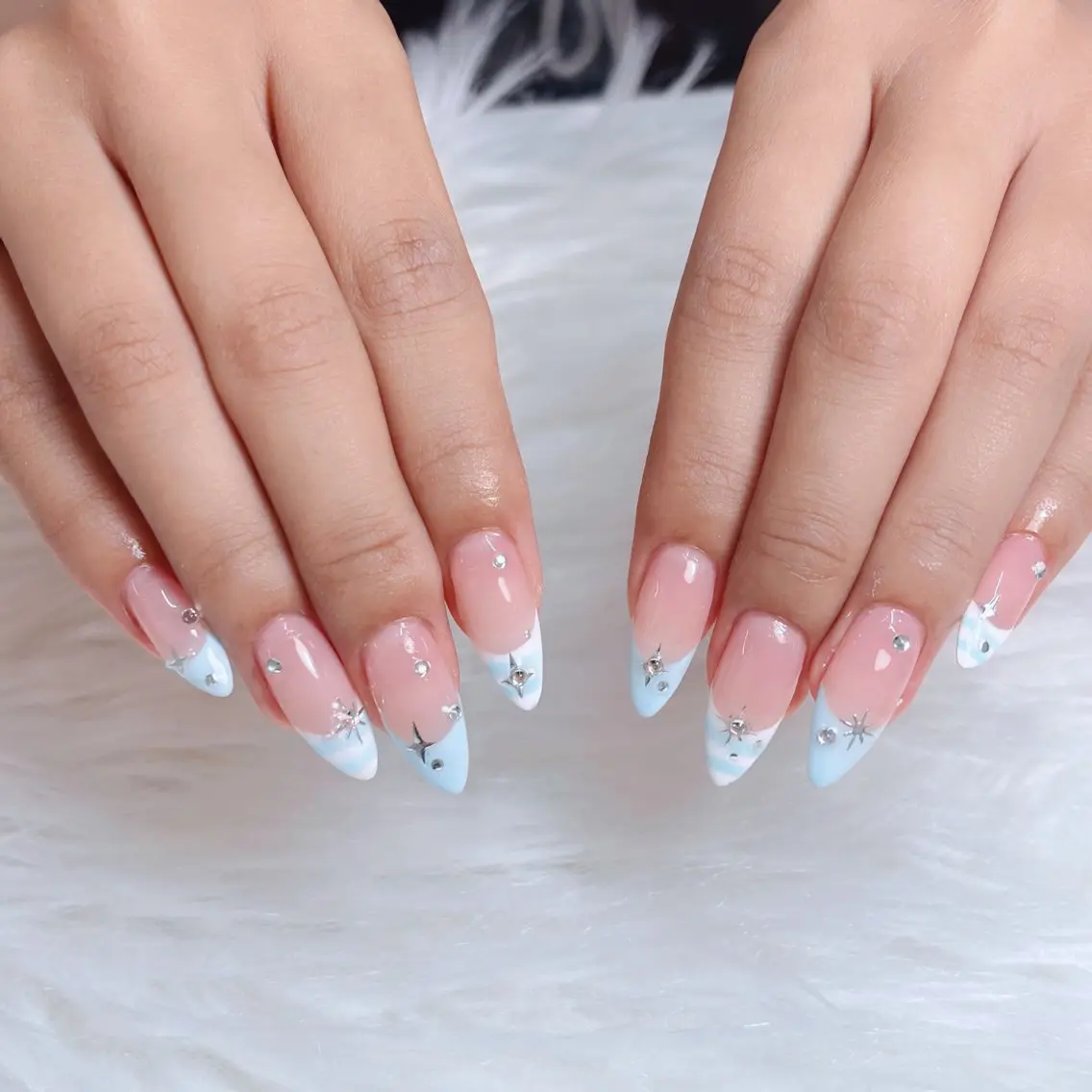ネイル アートネイル 長さ出し フラッシュネイル ジェルネイル 氷ネイル・うるうるネイル ハンドネイル kana nailのネイルデザイン