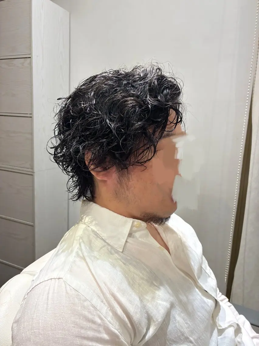 パーマ メンズ メンズパーマ ツイストスパイラルパーマ スパイラルパーマ カット パーマ 友永 風歌のヘアスタイル
