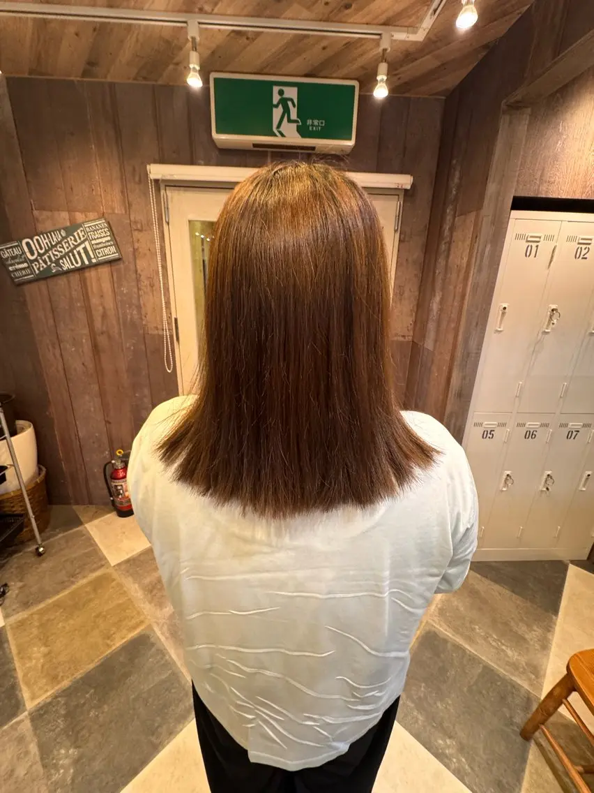 ミディアム 久保田 琉菜のヘアスタイル