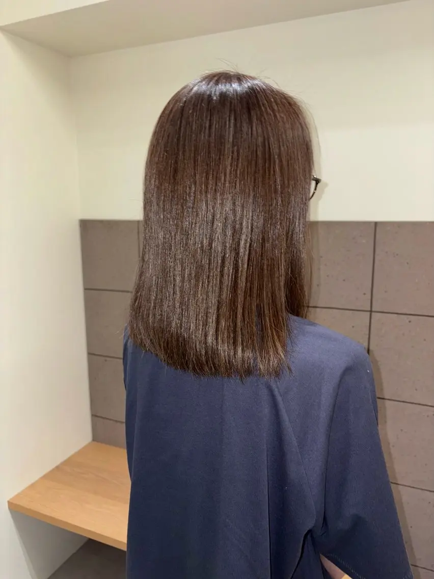 ミディアム カット ヘアカラー トリートメント natsuki /HUIのヘアスタイル