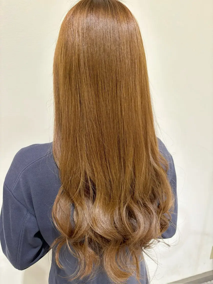 ロング 縮毛矯正 トリートメント 林 美月のヘアスタイル