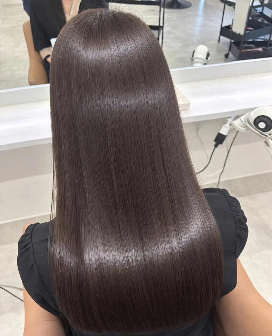 ロング カラー カット ヘアカラー トリートメント 小川 翠のヘアスタイル