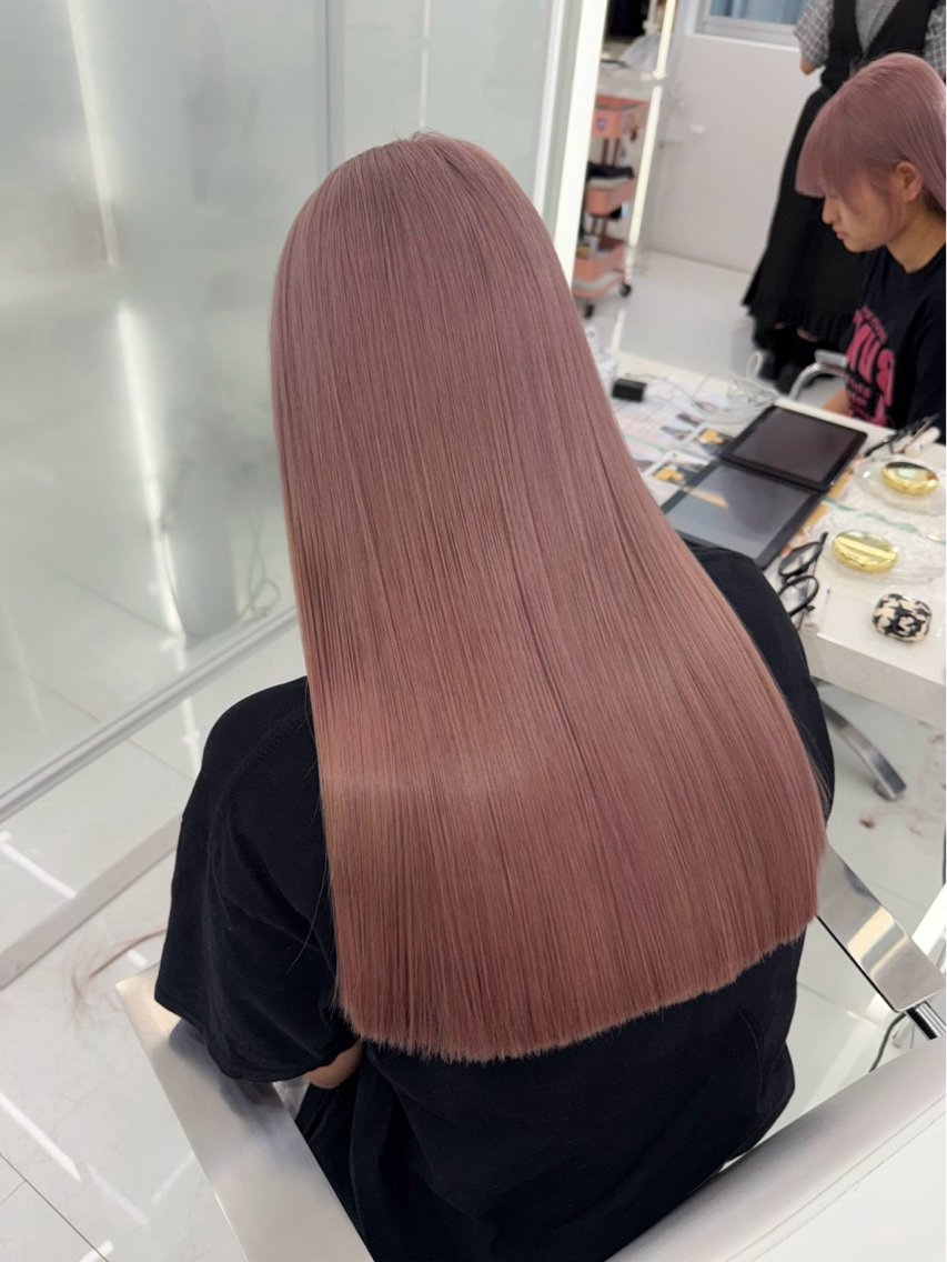 ロング カラー ミルクティー🤎 ブリーチ特化あやなのヘアスタイル