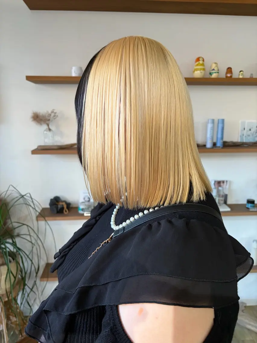 カラー 石江 奈琉のヘアスタイル