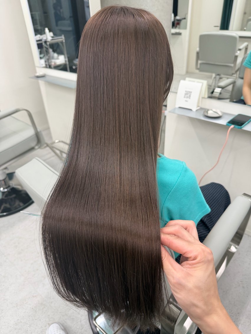 ロング カラー 透明感カラー ダブルカラー特化/ 栄/TAKESHIのヘアスタイル
