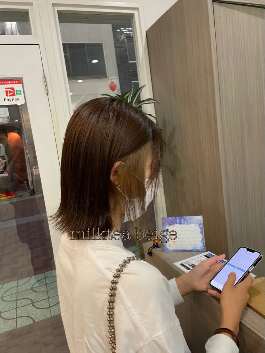 ミディアム カラー ヘアカラー トリートメント Hikari 髪質改善🩵ᩚ🫧のヘアスタイル