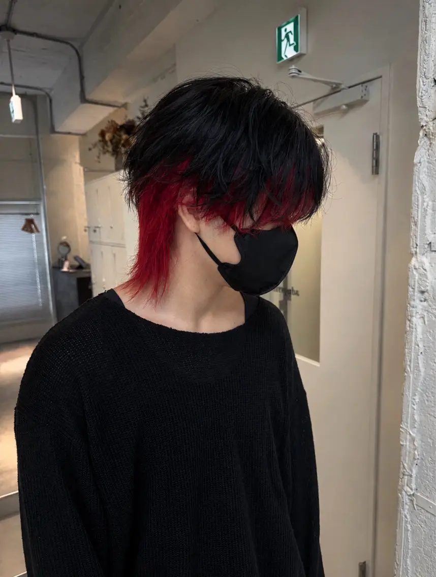 カラー インナーカラー ヘアカラー 柿原啓登【栄 ハイトーン】のヘアスタイル