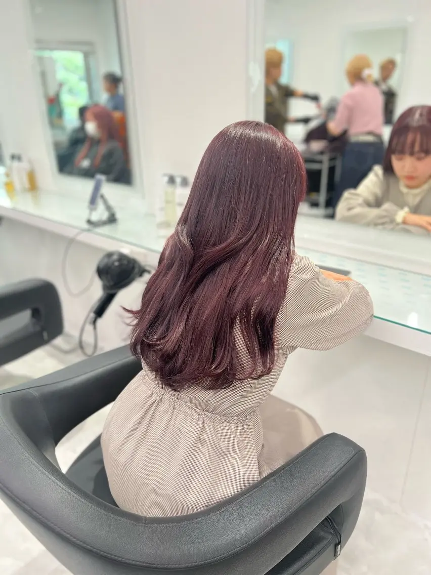 カラー ヘアカラー トリートメント ヘッドスパ ヘアセット ブリーチなし透明感 💗RYOTAのヘアスタイル