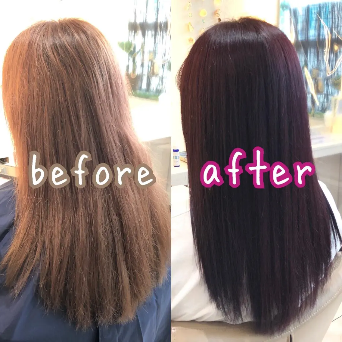ロング カラー 髪質改善 トリートメント 安井　昴 💫ブリーチ縮毛矯正のヘアスタイル