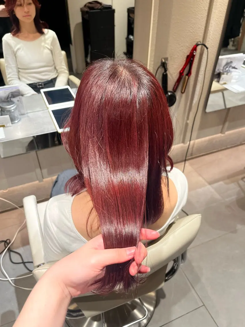 カラー ヘアカラー トリートメント ヘッドスパ ﾅﾁｭﾗﾙｶﾗｰ/ NaRuのヘアスタイル