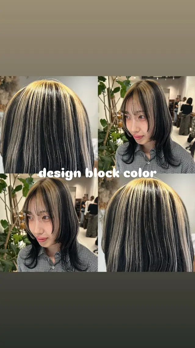 セミロング カラー 黒髪 ブリーチ ケアブリーチ ハイトーンカラー カット ヘアカラー トリートメント ハイトーン/エクステ /🎀YUINA🎀のヘアスタイル