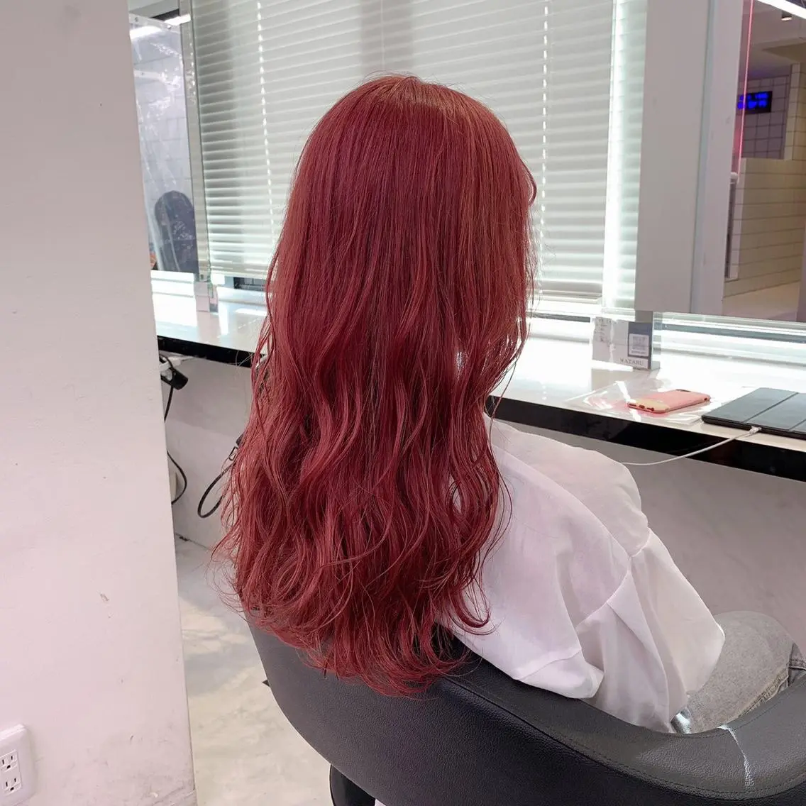 ロング ピンク・ベージュ🩰 カラー🫧とらのヘアスタイル
