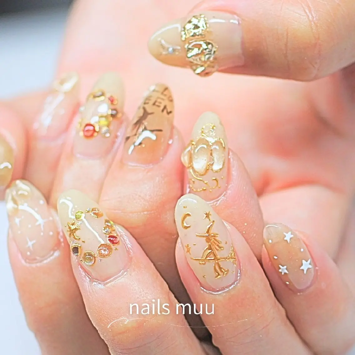 ネイル キラキラネイル 持ち込み ぷっくりネイル nails muu まゆのネイルデザイン