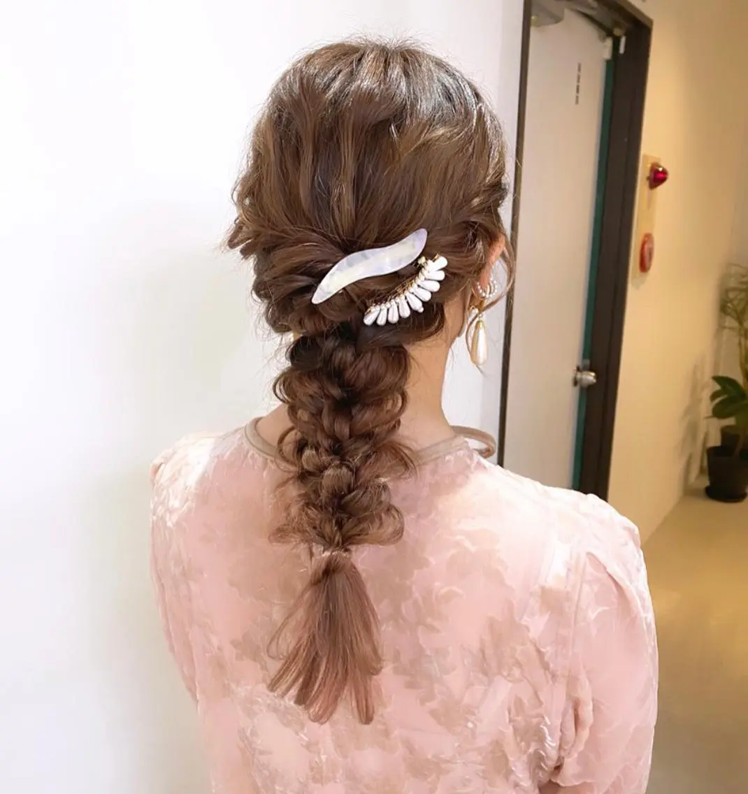 ヘアセット mizuki/ピンク ベージュ.レイヤーのヘアスタイル
