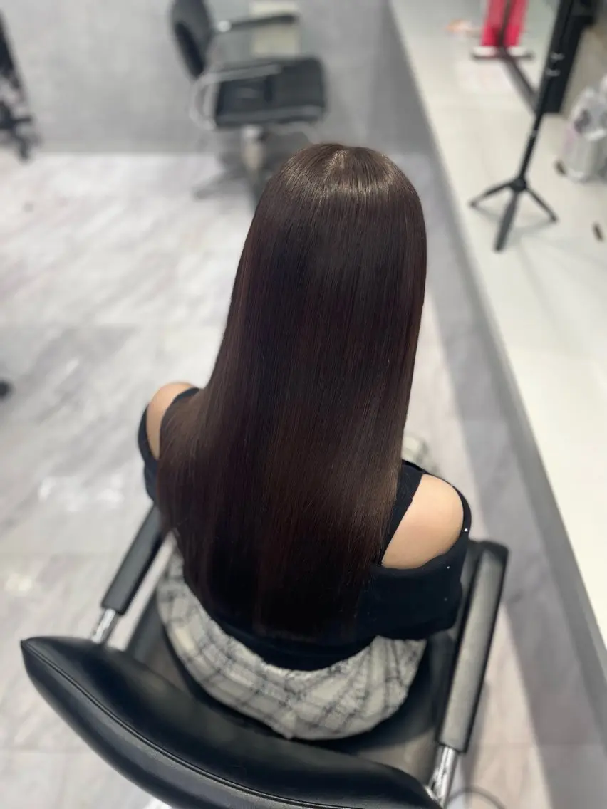 ロング 縮毛矯正 武内 風馬のヘアスタイル