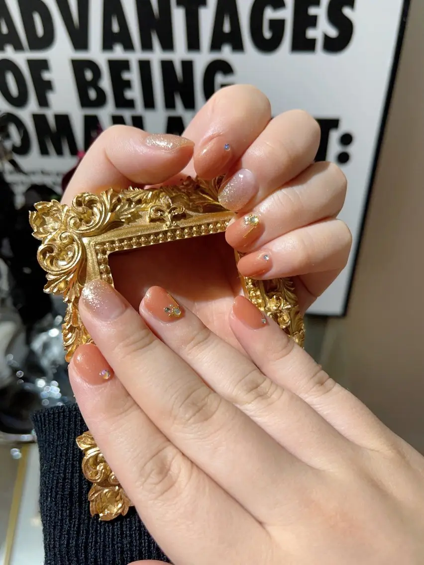 ネイル アートネイル フラッシュネイル フレンチネイル ガラスフレンチ グラデーション M2beauty Renaのネイルデザイン