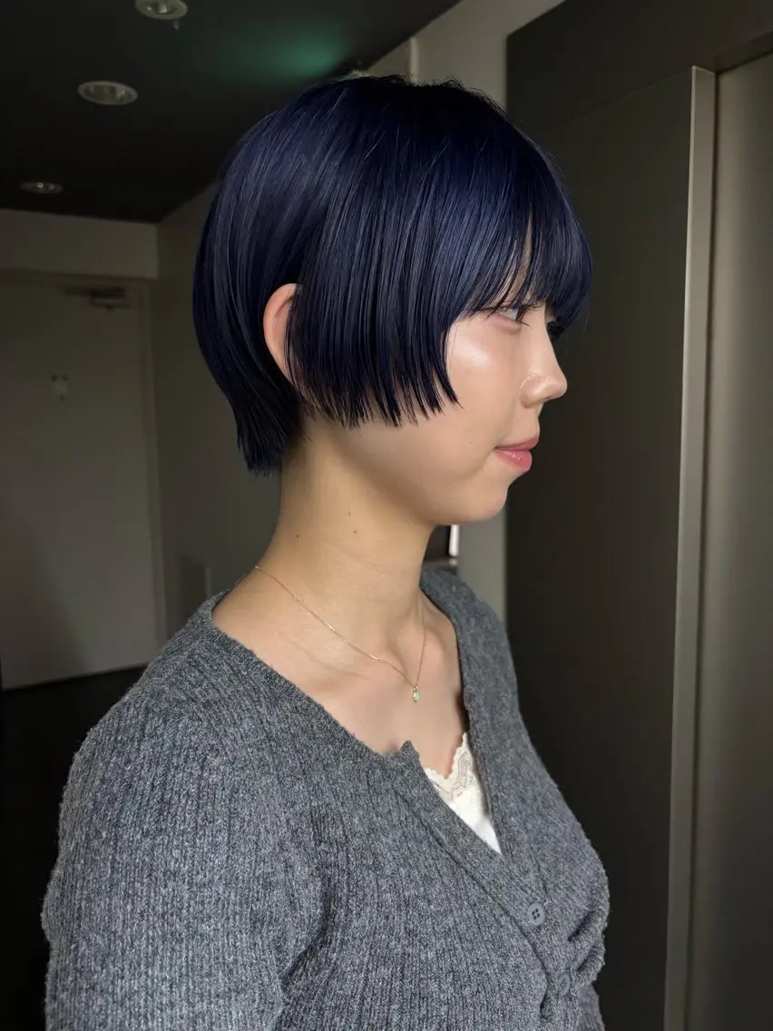 ショート カット ヘアカラー ラフパーマ/ボブ/ 似合わせヘア/ショウのヘアスタイル