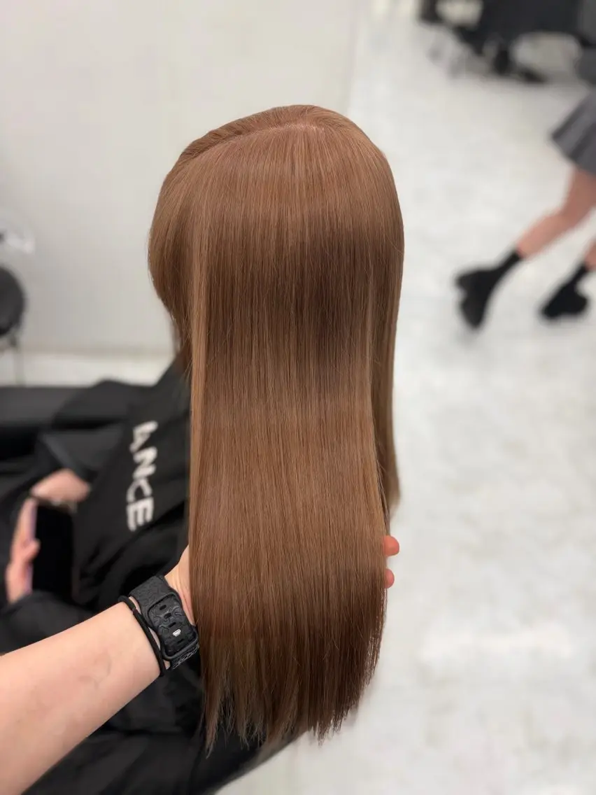 カラー ヘアカラー トリートメント 透明感カラー🎀艶髪 Anju/渋谷🎀のヘアスタイル