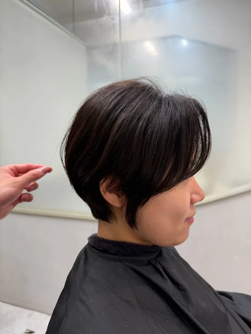 ショート ヘアカラー トリートメント 渋谷/ショート/ボブ 輝来のヘアスタイル