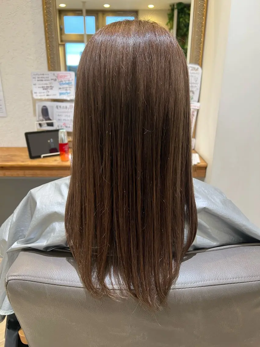 ロング ヘアカラー トリートメント 🤍ྀི筈井南美 /ツヤカラー🤍ྀིのマツエク・マツパデザイン