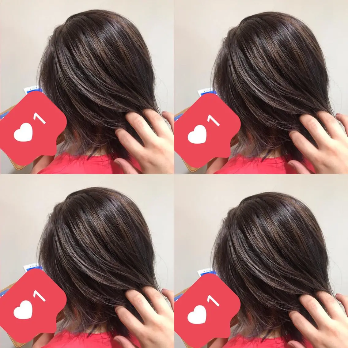 ショート カラー アッシュ バレイヤージュ ベージュカラー レイヤーカット ヘアカラー 似合わせ/ カラー.岡田友仁のヘアスタイル