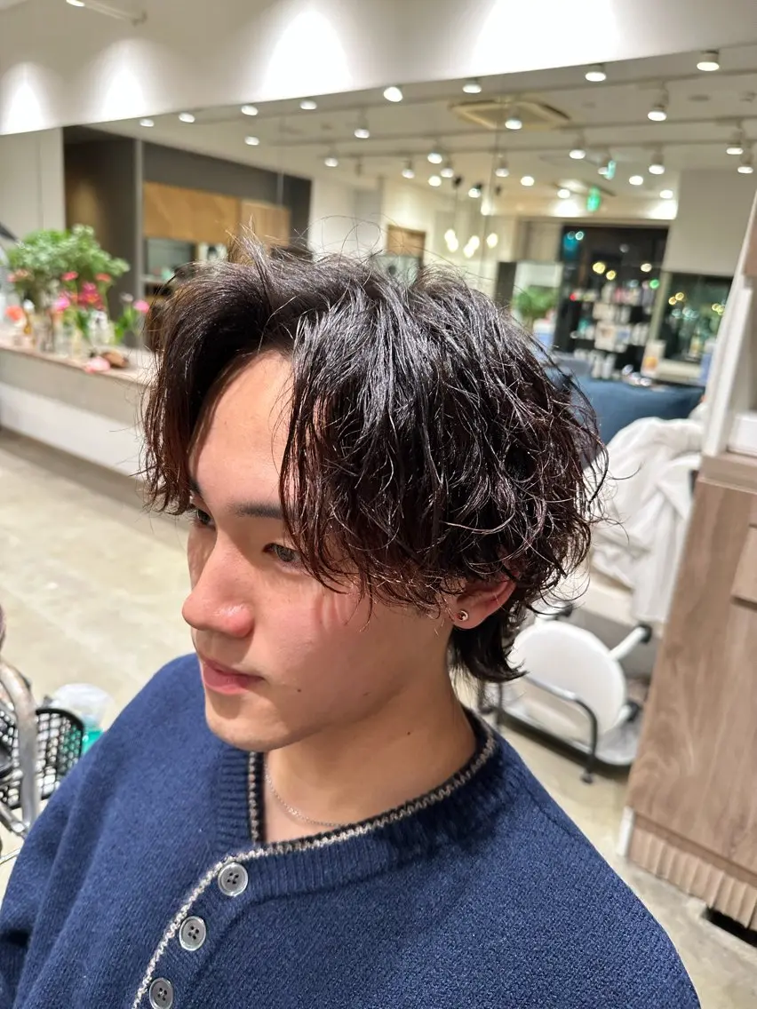 カット+ツイストスパイラルパーマ(メンズのみ)の写真
