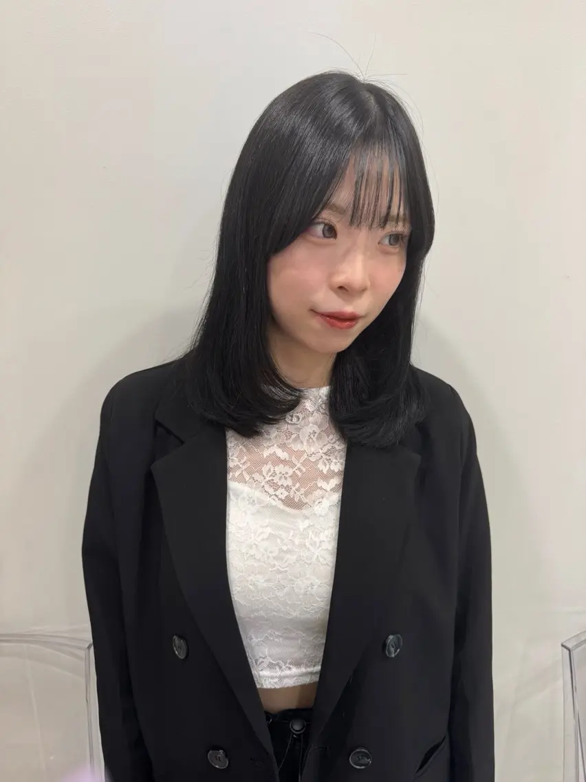 ロング カラー カットパーマモデル 募集🎀SHIONEのヘアスタイル