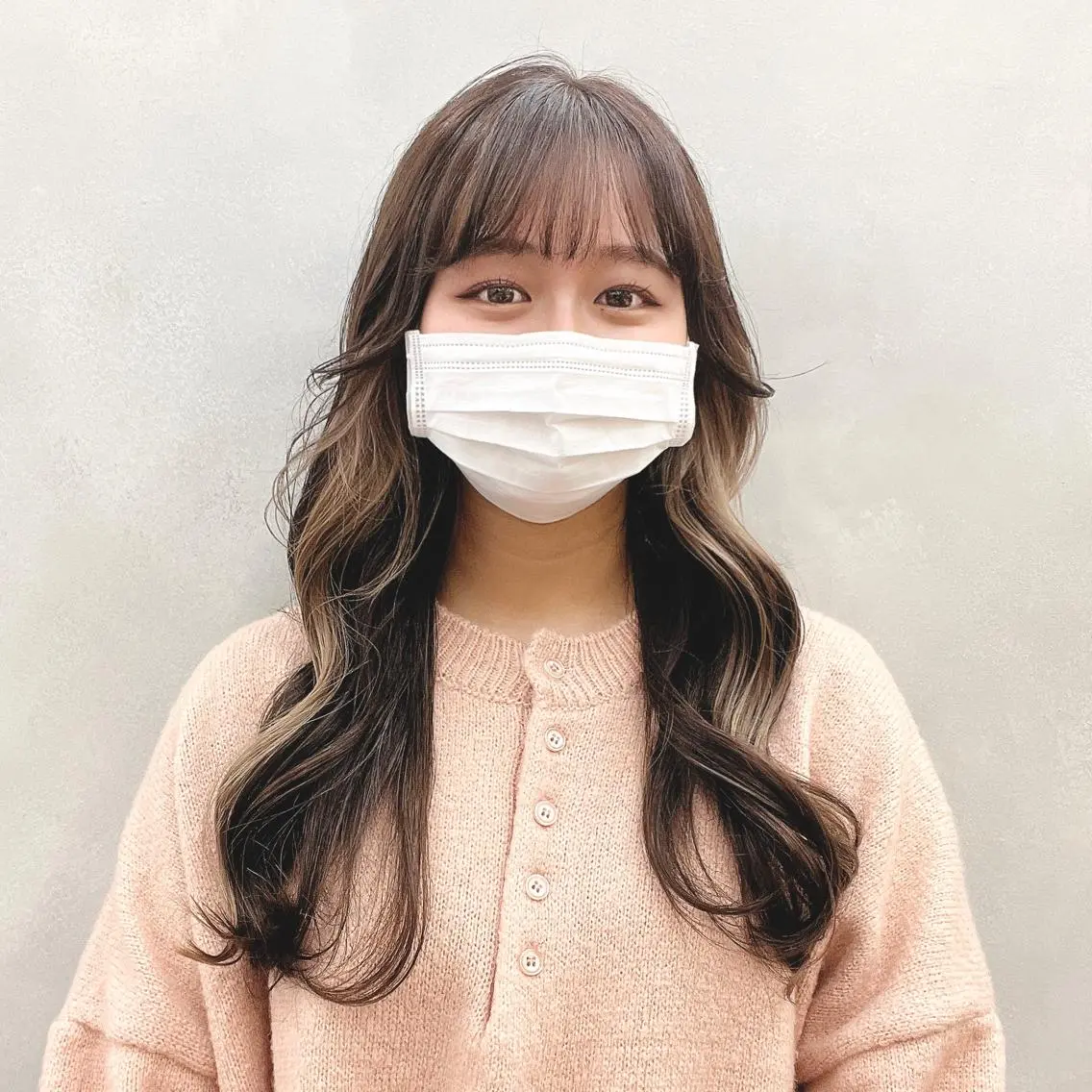 ロング カラー 髪質改善⌇透明感 カラー⌇川上葵のヘアスタイル
