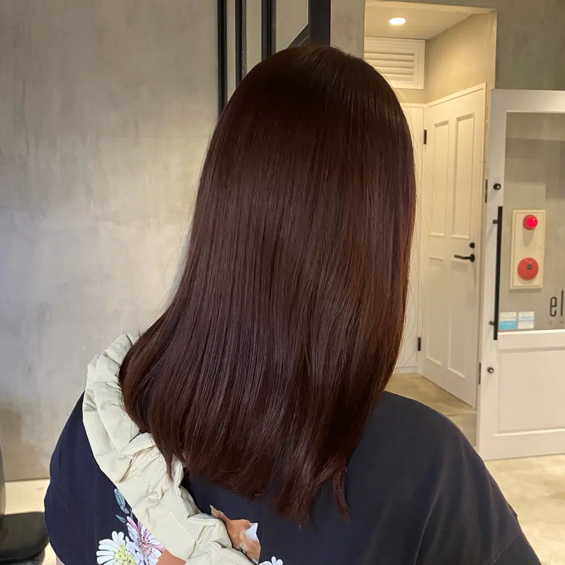 ミディアム カラー ヘアカラー ひなた/elima 調布/暖色カラーのヘアスタイル