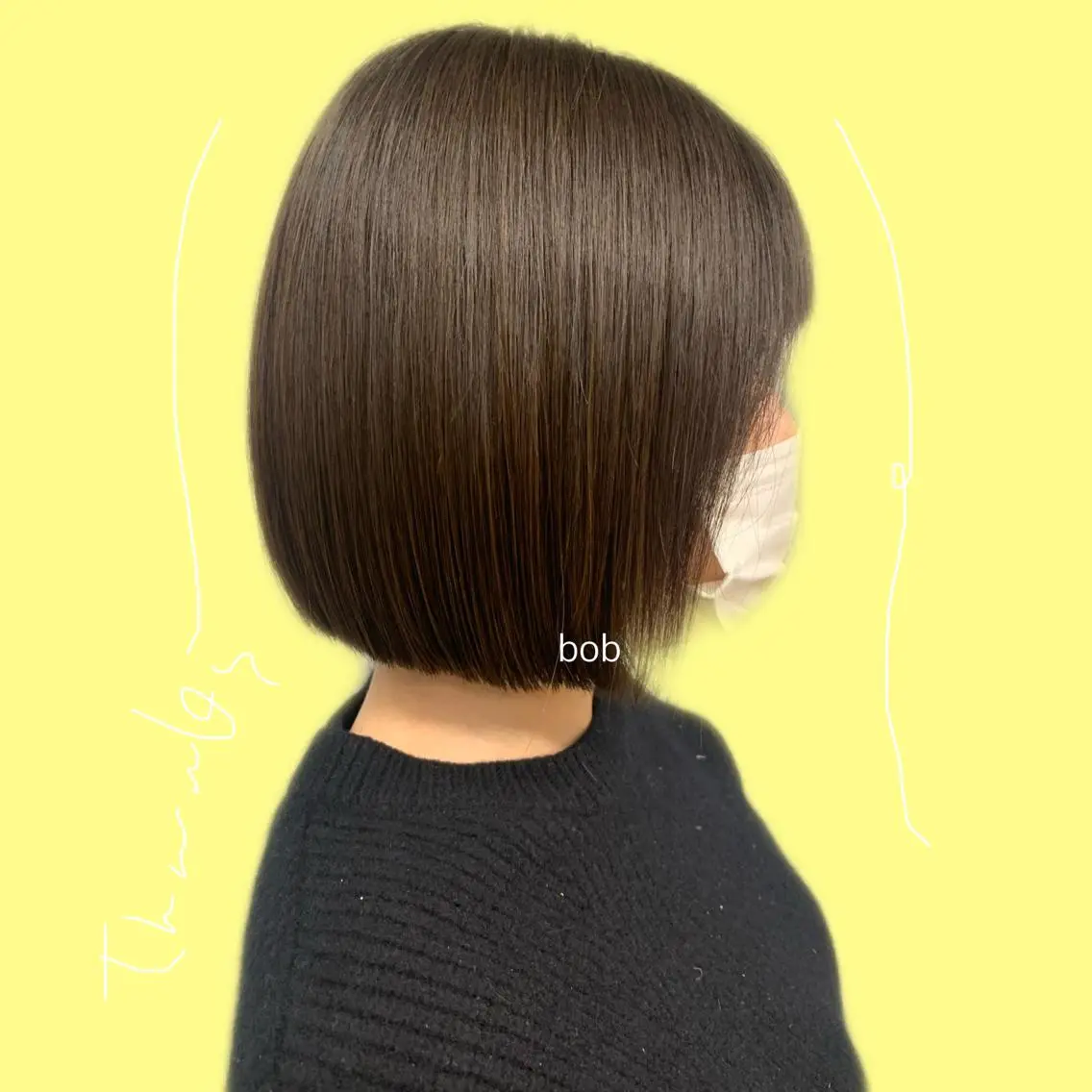 ショート 切りっぱなしボブ ボブ 🫧 みゆ🫧のヘアスタイル