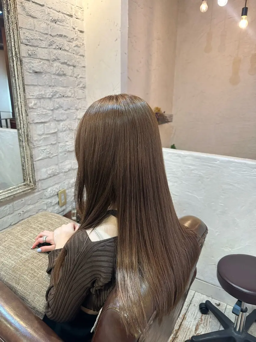 💎土日祝日限定料金💎💫艶々透け感ブリーチなしのダブルカラー💫色味はご相談ください💫の写真