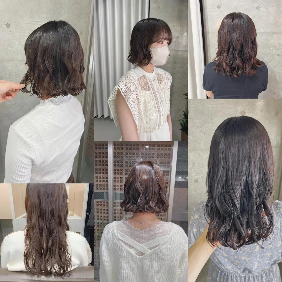 パーマ カット ヘアカラー パーマ ボブパーマコテ巻き風 パーマNo1深江秀平のヘアスタイル
