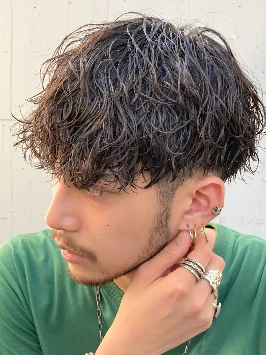 ショート パーマ メンズ カット パーマ fifth/メンズ/ シャドウパーマ/星七のヘアスタイル