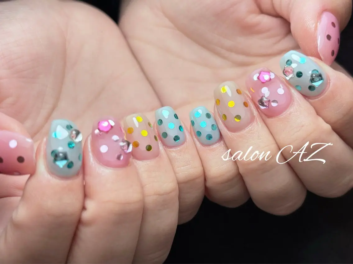 ネイル オフィスネイル ハンドネイル salon AZのネイルデザイン