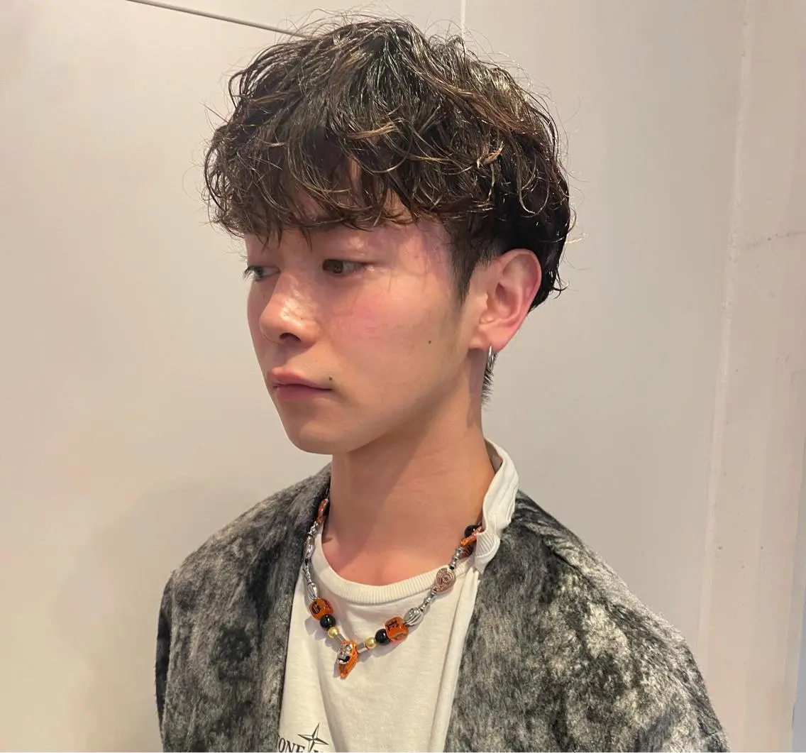 ショート パーマ メンズ カット パーマ トリートメント レイヤー/似合わせ TAKUYAのヘアスタイル