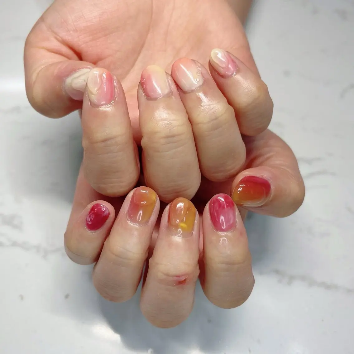 ネイル アートネイル ハンドネイル piyo 🌼*・のネイルデザイン