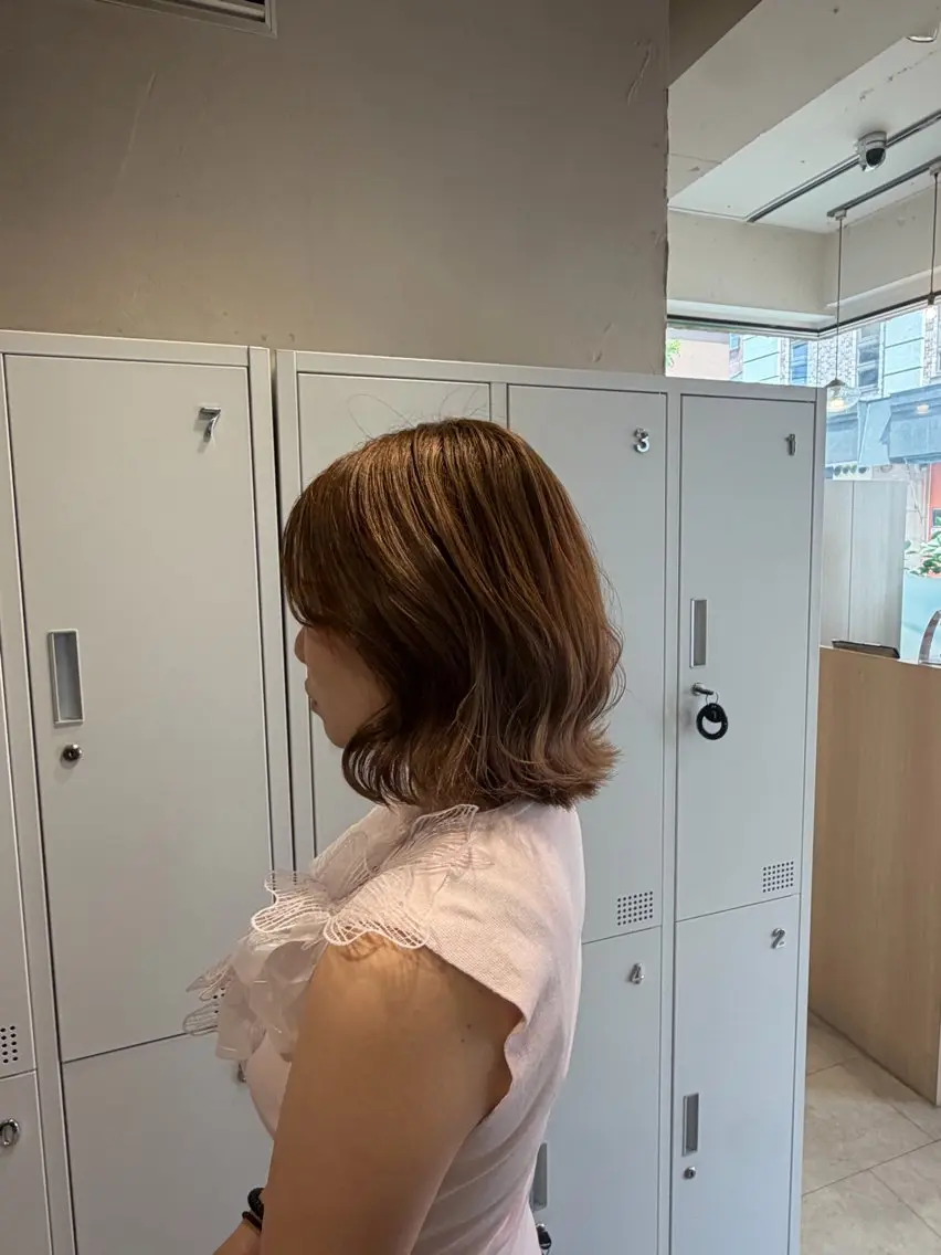 ショート カラー ヘアアレンジ ボブ くびれヘア 小顔カット ヘアカラー トリートメント Koharu🍓/ 透明感/髪質改善のヘアスタイル