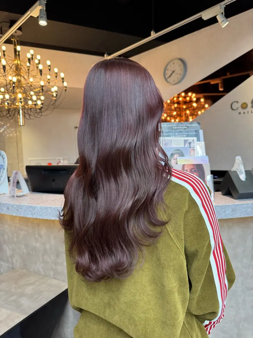 ロング カラー ヘアアレンジ ヘアカラー 韓国×艶髪 さきのヘアスタイル