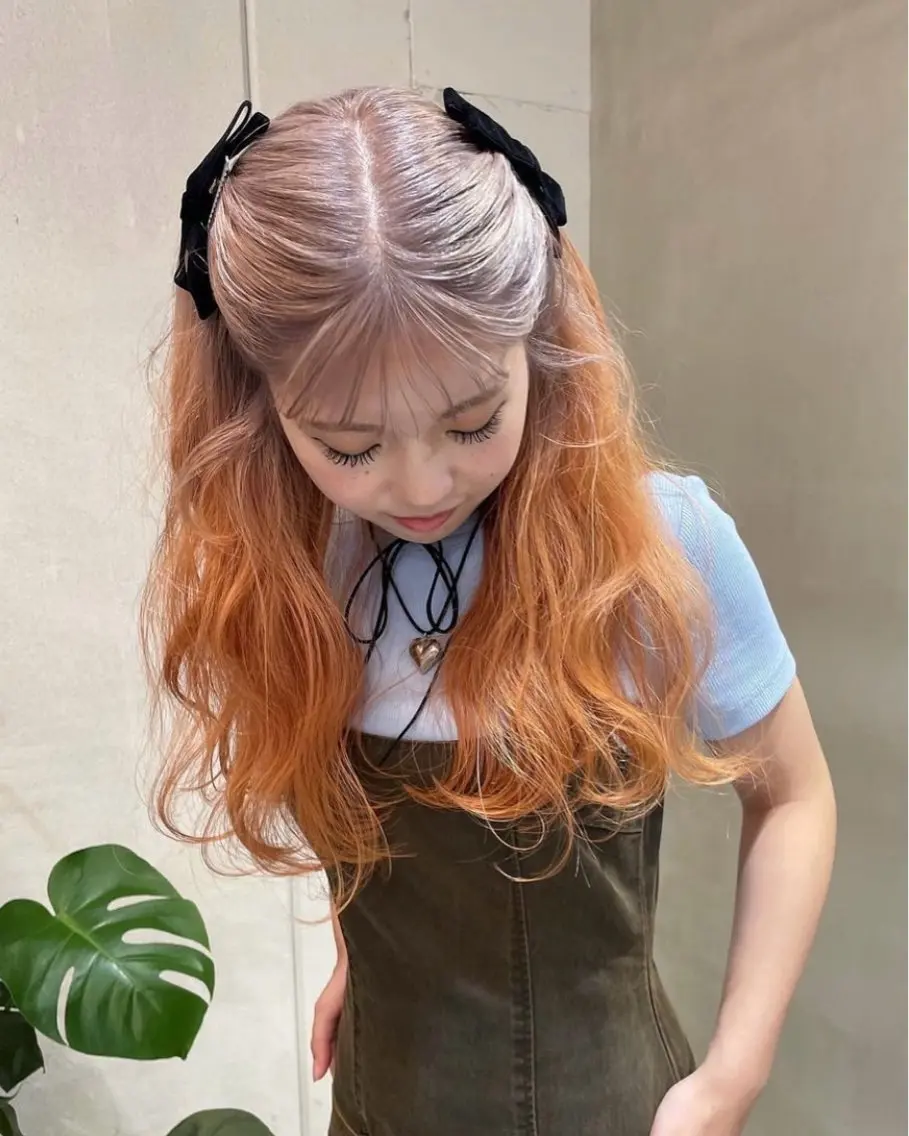 ロング カラー ヘアアレンジ メンズ メンズブリーチ メンズハイトーン ブリーチ デザインカラー ダブルカラー 🌟🍒ハイトーン 韓国ヘア/ユウミのヘアスタイル