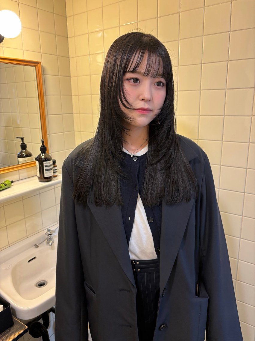 セミロング カラー カット トリートメント ボブ&韓国レイヤー/ 艶カラー♡TOMOEのヘアスタイル