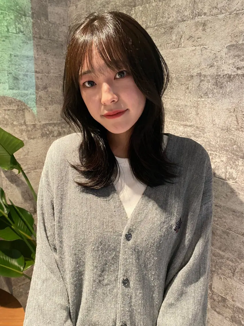 ミディアム カラー カット ヘアカラー トリートメント mai / linoah˚✧のヘアスタイル