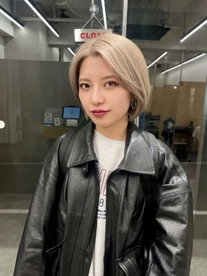 ショート カラー ヘアカラー トリートメント カット&髪質改善 TAIGAのヘアスタイル