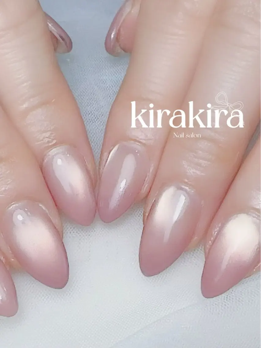 ネイル フットネイル グラデーション キラキラネイル マグネットネイル シンプルネイル Kirakira Nail salonのネイルデザイン