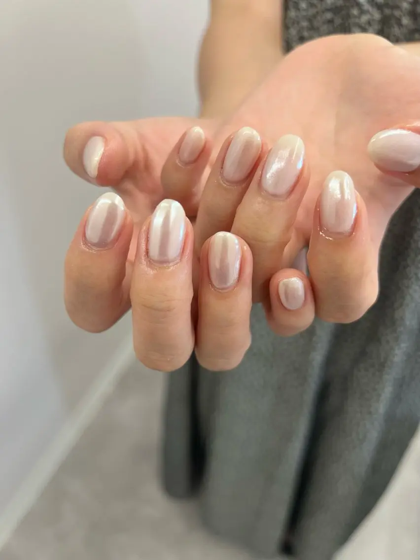 ネイル オーロラネイル ジェルネイル 韓国ネイル マグネットネイル ニュアンスネイル Bana_ Nailのネイルデザイン